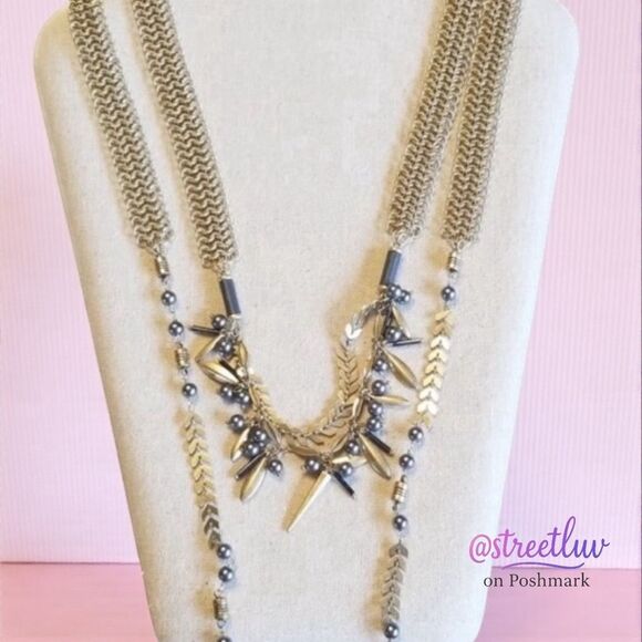 Stella & Dot Laurel Lariat — Beaded Gold - Picture 2 of 12